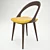 Minimalist Ester Chair: Armless Beauty 3D model small image 1