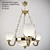 Elegant Reccagni Angelo Chandelier 3D model small image 1