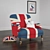 British Luxe Furniture Set 3D model small image 1