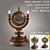 Rustic Wooden Table Clock 3D model small image 1