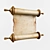 Animated Ancient Scroll 3D model small image 1