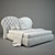 Elegant Parisian Dream: 3D Paris Bed 3D model small image 3