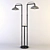 Industrial Iron Floor Lamp 3D model small image 1