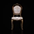 Elegant Baroque Chair: Classic Design, UV Mapped 3D model small image 3