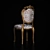 Elegant Baroque Chair: Classic Design, UV Mapped 3D model small image 4