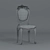 Elegant Baroque Chair: Classic Design, UV Mapped 3D model small image 5