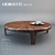 Giorgetti Round Table: Elegant Wood and Metal Design 3D model small image 1