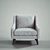 Elegant Lucy Chair: Stylish & Compact 3D model small image 2