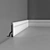 ORAC DECOR SX105: Durable Cable Channel Skirting 3D model small image 2