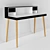 Modern Writing Desk with Premium Sound 3D model small image 2