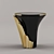  Elegant Black & Gold Side Table 3D model small image 1