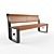 Valentina Outdoor Bench 3D model small image 1