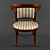 Cherry Noir Upholstered Chair 3D model small image 1