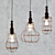 Modern Wire Pendant Lamps 3D model small image 1