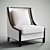 Sleek Sunpan Occasional Chair 3D model small image 1