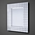 Axton DM1959 Modern Wall Mirror 3D model small image 1