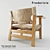 Fredericia Spanish Chair: Classic Danish Design 3D model small image 2