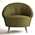 Contemporary Armchair Lola by CREAZIONI 3D model small image 2