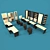 Modern Office Furniture for Efficiency 3D model small image 1