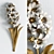 Gilded Flower Wall Decor 3D model small image 1