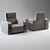 Luxury Recliner: Ultimate Home Theatre Chair 3D model small image 1