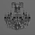Elegant G. Moscatelli Chandelier 3D model small image 5