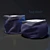 Compact Bag Chair with Decorative Element 3D model small image 1