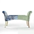 Motley Bench: Versatile Style and Craftsmanship 3D model small image 2