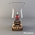 Elegant Metal Candle Holder 3D model small image 1