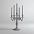 Elegant Candelabrum: V-Ray & Corona Compatible 3D model small image 4