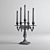 Elegant Candelabrum: V-Ray & Corona Compatible 3D model small image 5