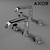 AXOR Bouroullec Basin Mixer: Sleek and Stylish 3D model small image 1