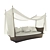 Coastal Oasis: Beach Sofa with Shade 3D model small image 1