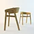 Muuto Thomas Bentzen: Stylish Wooden Chair 3D model small image 2