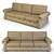 Luxury Furman Brabus Classic Sofa 3D model small image 4