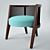 Elegant Arabesk Armchair: Luxurious Comfort 3D model small image 3