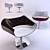 Sleek Wooden Chair: A Futuristic Delight 3D model small image 1