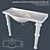 Royal Console Washbasin: Elegant Ceramica Althea Design 3D model small image 1