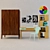 Children's Furniture Set: Wardrobe, Desk, Chair, Shelf 3D model small image 1