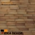 Natural Beech 3D Wall Panels: Stunning Interior Decor 3D model small image 1