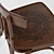 Arabic Inspired Wooden Chair 3D model small image 2