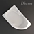 Asymmetric Diana Bath 3D model small image 2