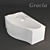 Elegant Grace Bathtub 3D model small image 1