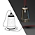 Industrial Kesbeke Glass Jar Lamp 3D model small image 2