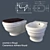 Ceramica Althea Royal Toilet & Bidet Combo 3D model small image 1