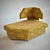 Velvet Ottoman: Luxurious and Compact 3D model small image 1