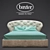 Luxurious Positano Bed: Elegant and Comfortable 3D model small image 1