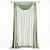 Elegant Classic Curtains 3D model small image 1