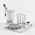 Elegant Champagne Set 3D model small image 2