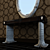 Fouquet Console with Mirror 3D model small image 3